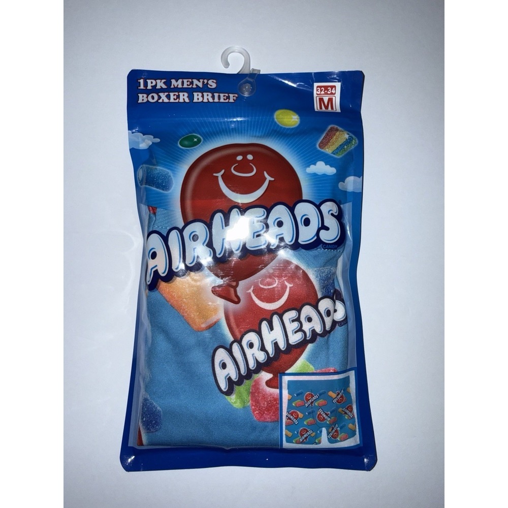 Airheads Candy Boxer Briefs Men's Medium 32-34 Novelty Underwear New Sealed